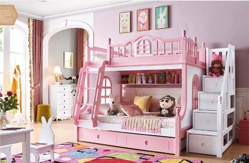 Top 7 mẫu giường tầng màu hồng cho bé gái đẹp nhất mọi thời đại